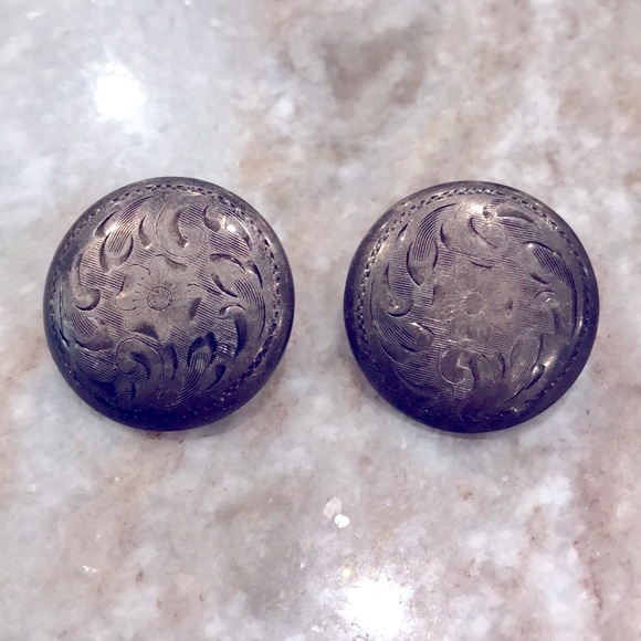 Vintage Sterling Clip-on earrings